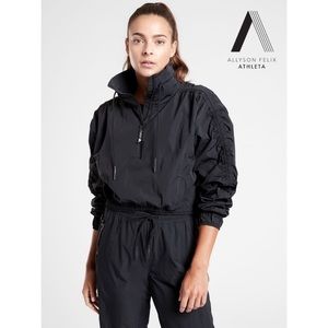 Athleta Black Lightweight Pullover Jacket